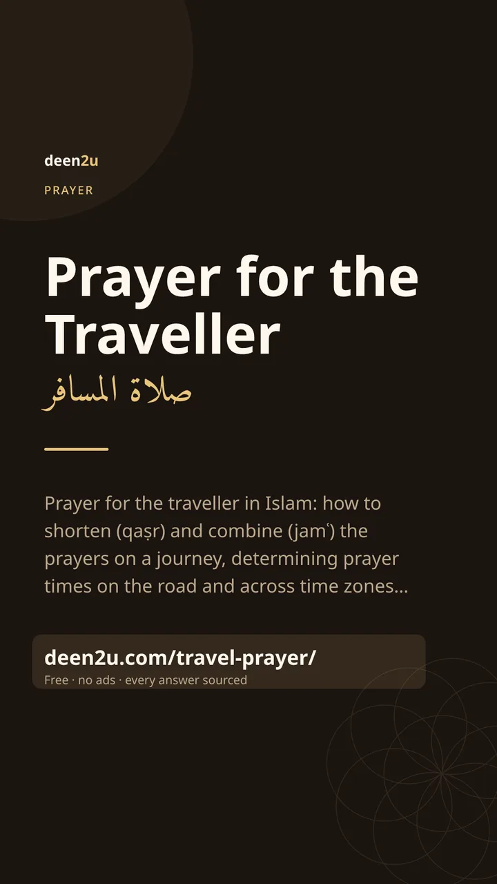Shareable poster: Prayer for the Traveller