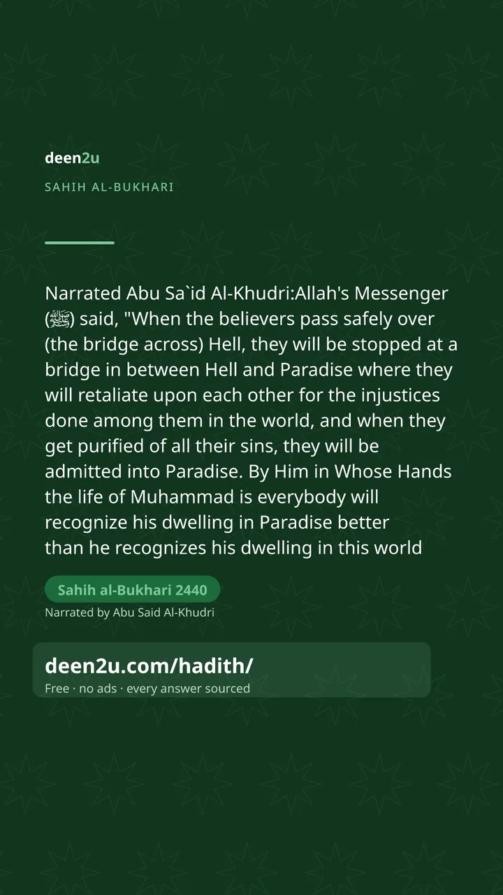 Sahih al-Bukhari 2440