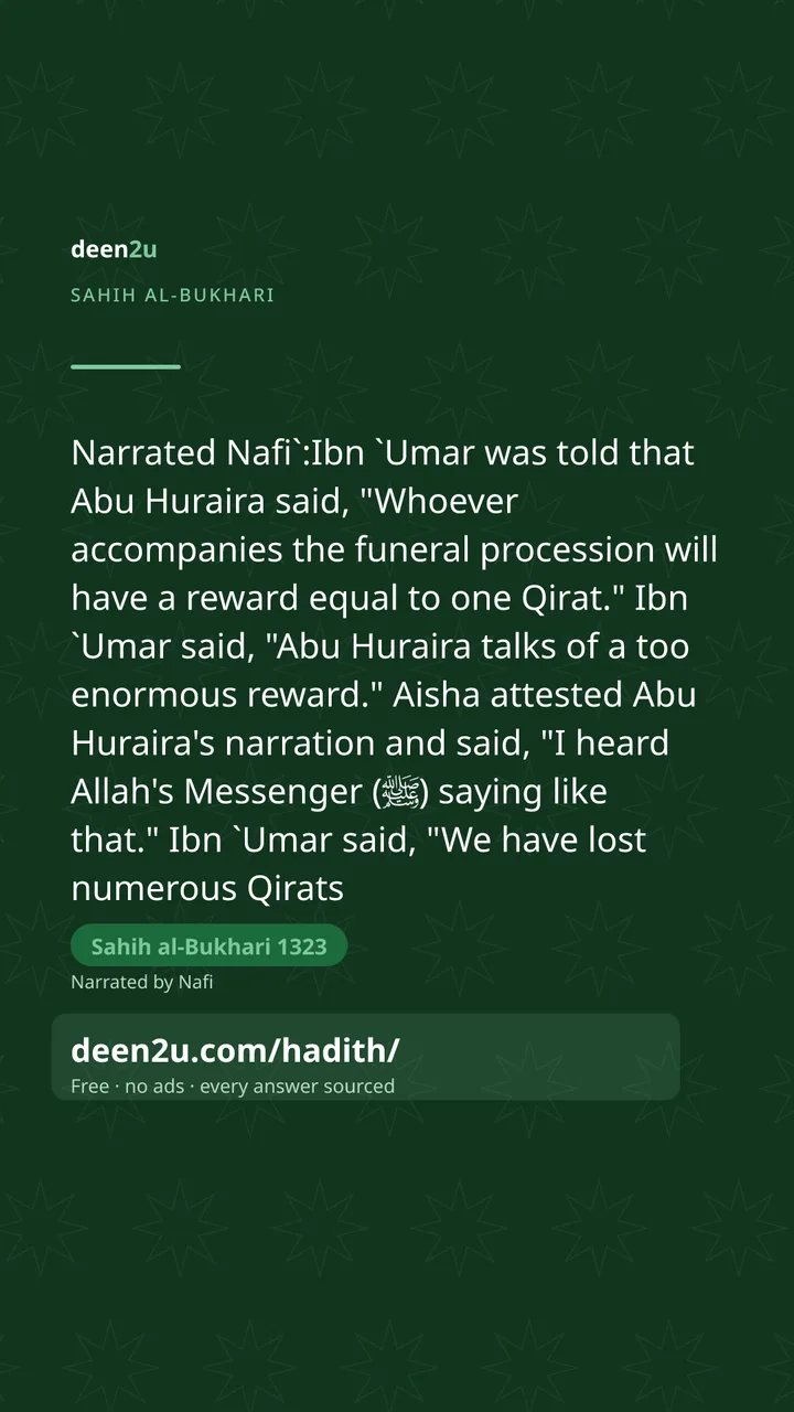 Sahih al-Bukhari 1323