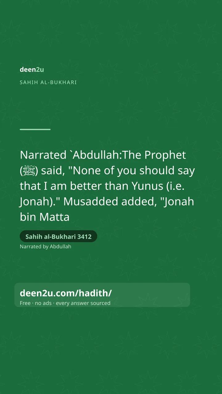 Sahih al-Bukhari 3412