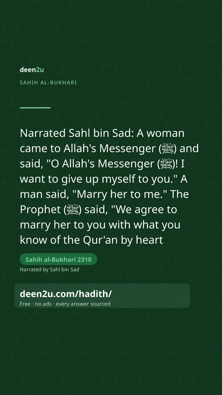 Sahih al-Bukhari 2310