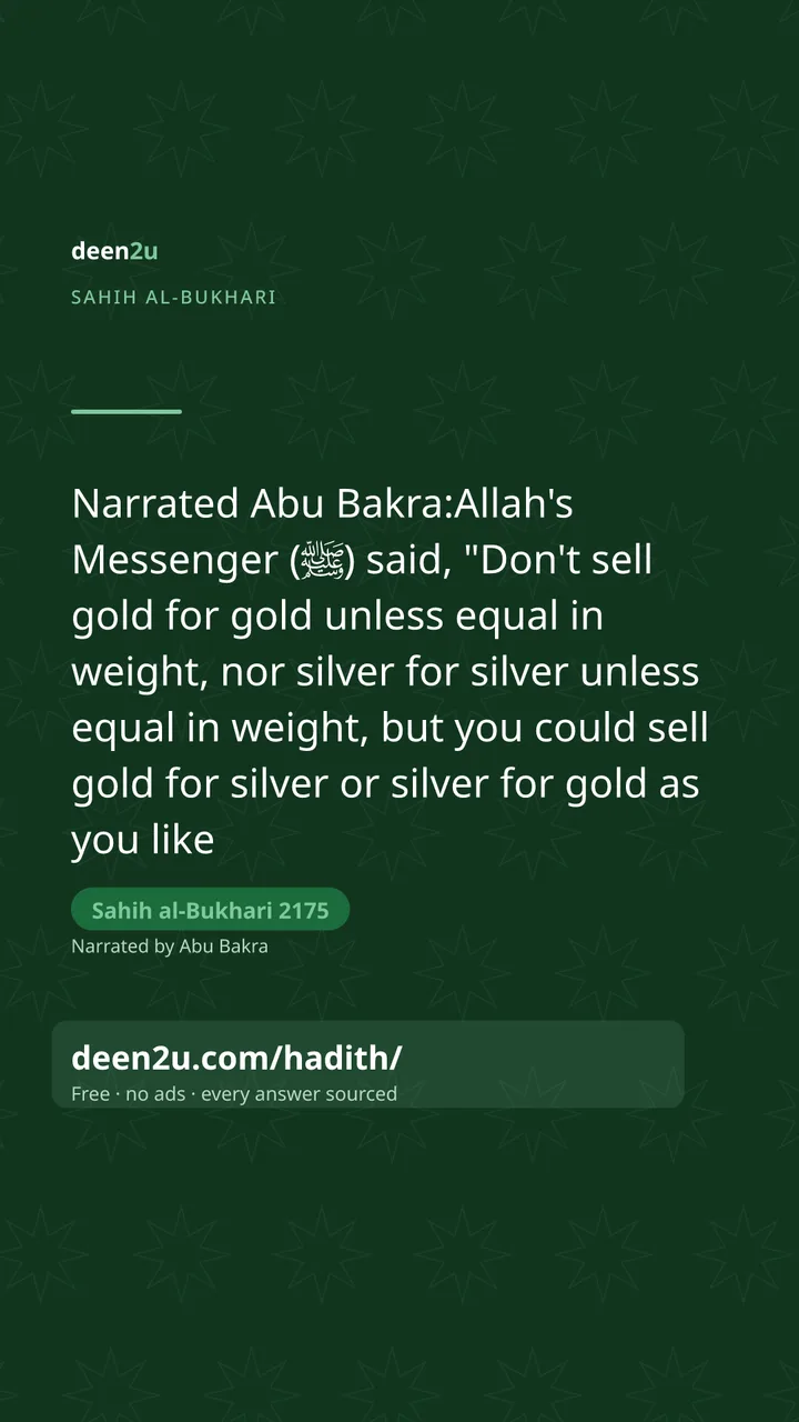 Sahih al-Bukhari 2175