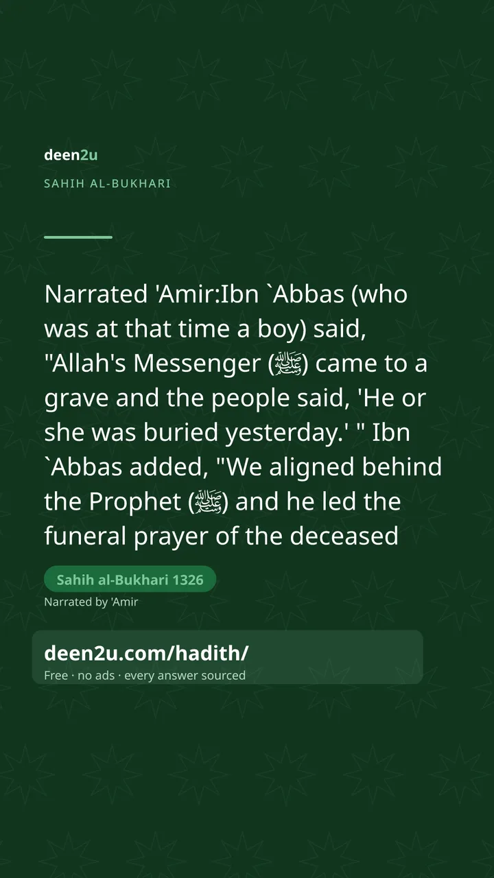 Sahih al-Bukhari 1326