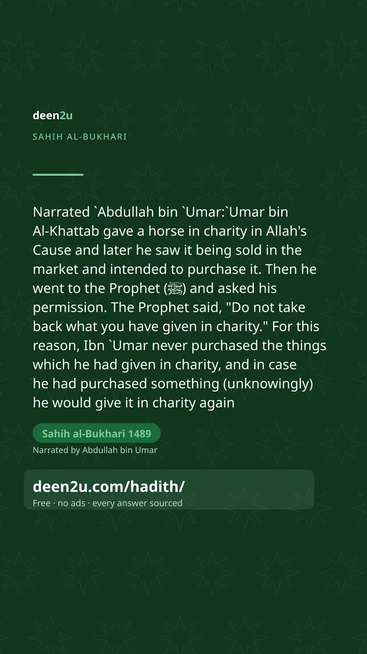 Sahih al-Bukhari 1489
