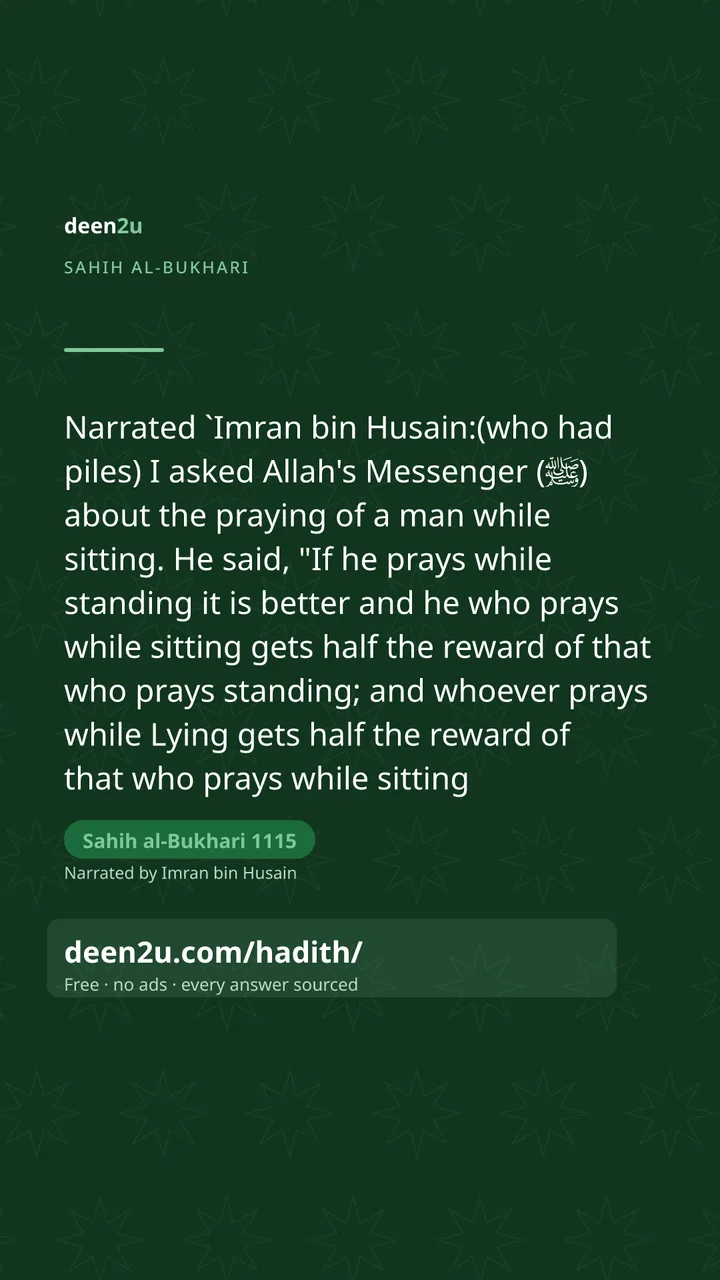 Sahih al-Bukhari 1115