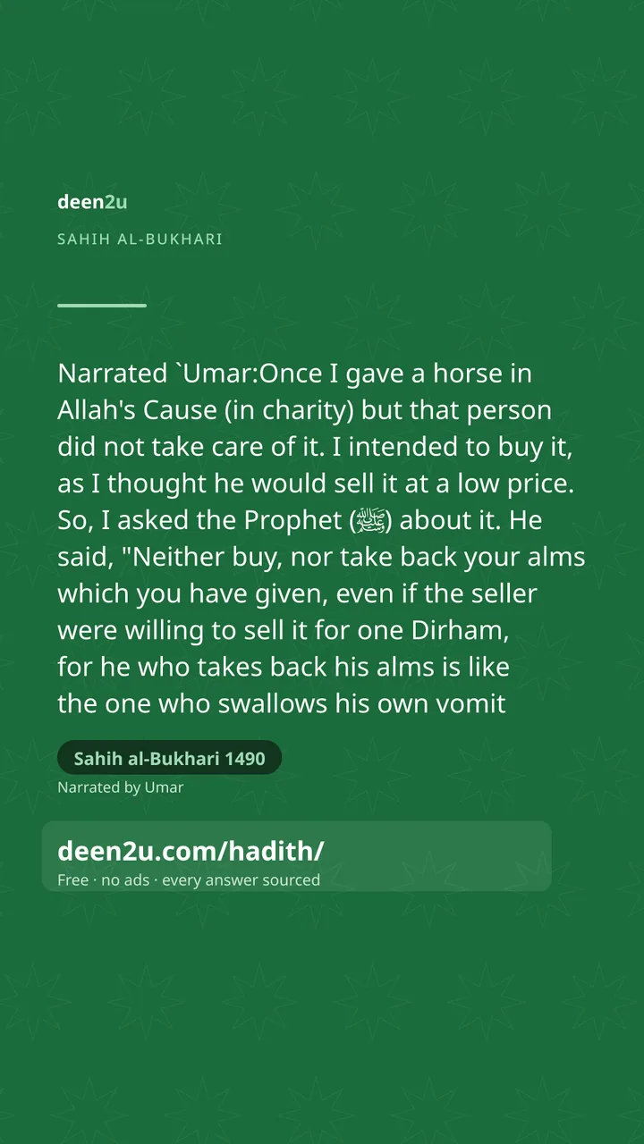 Sahih al-Bukhari 1490