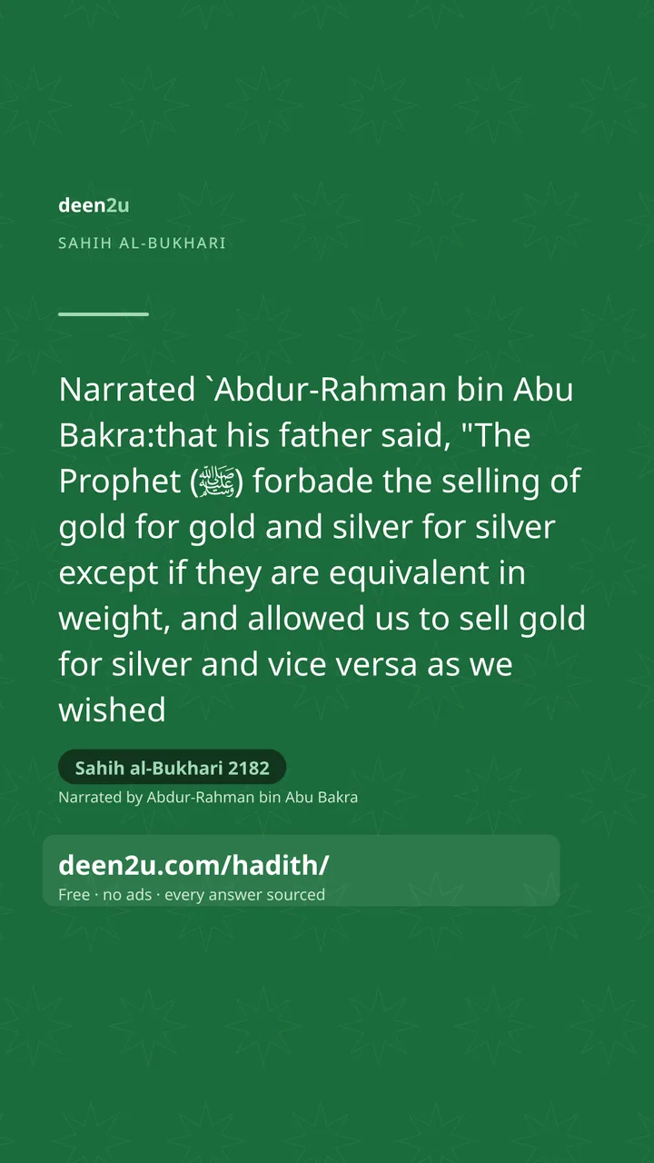 Sahih al-Bukhari 2182