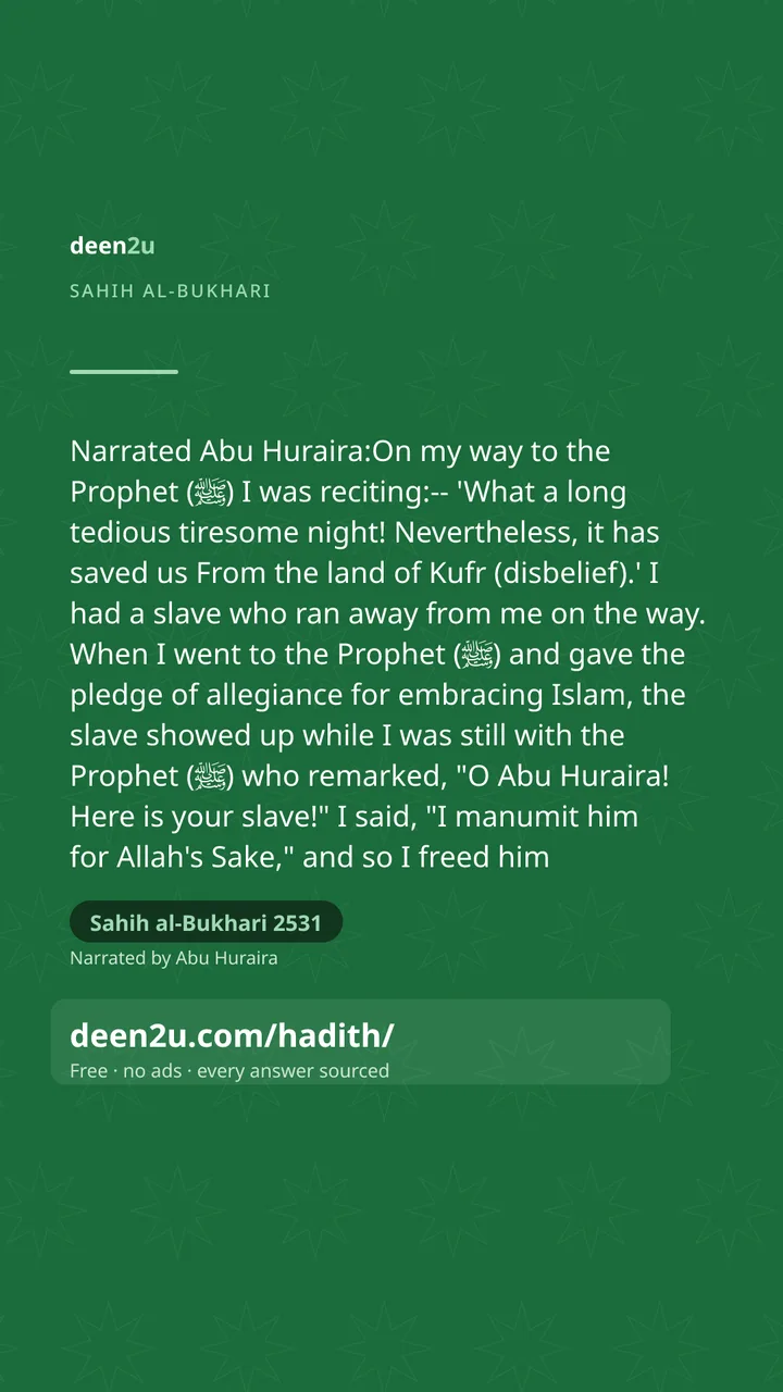 Sahih al-Bukhari 2531