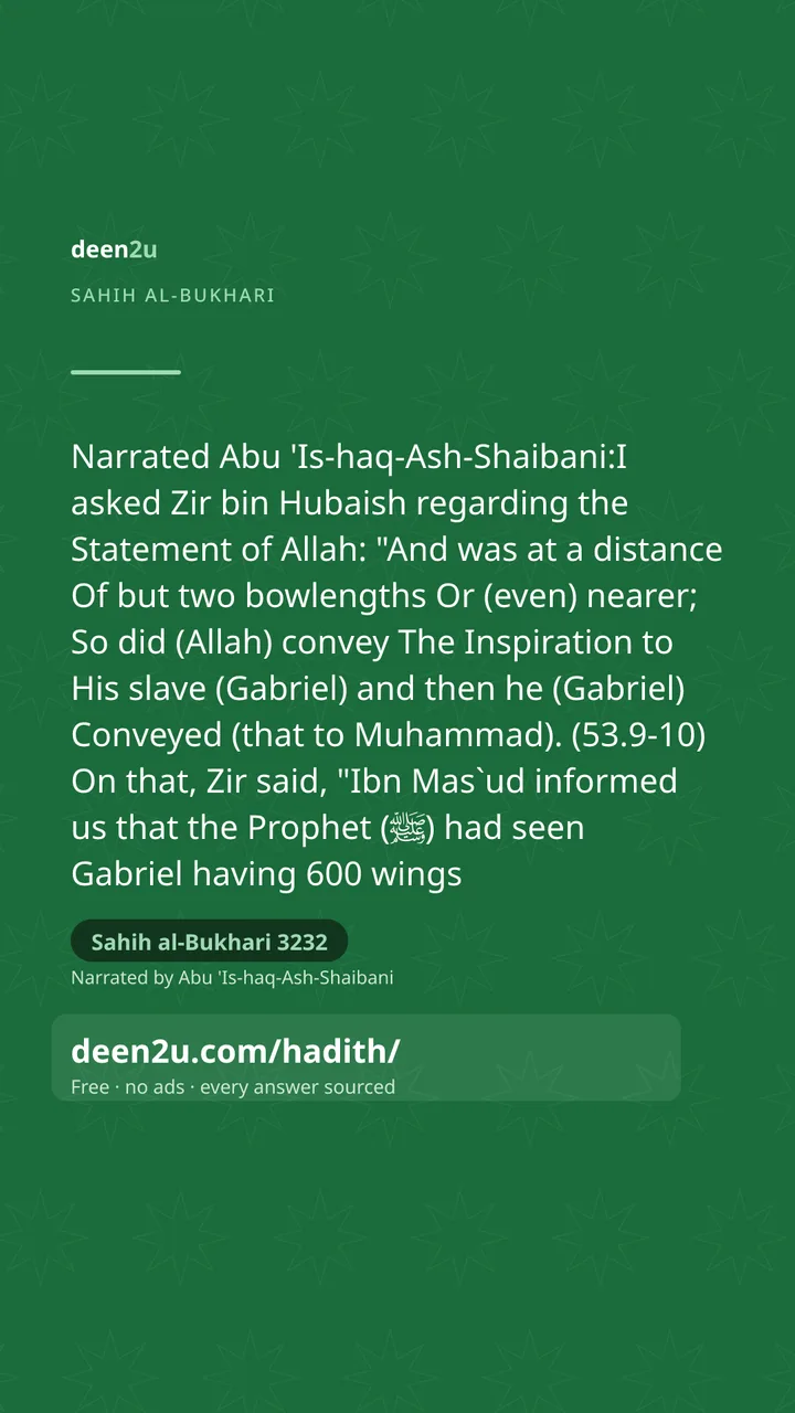 Sahih al-Bukhari 3232