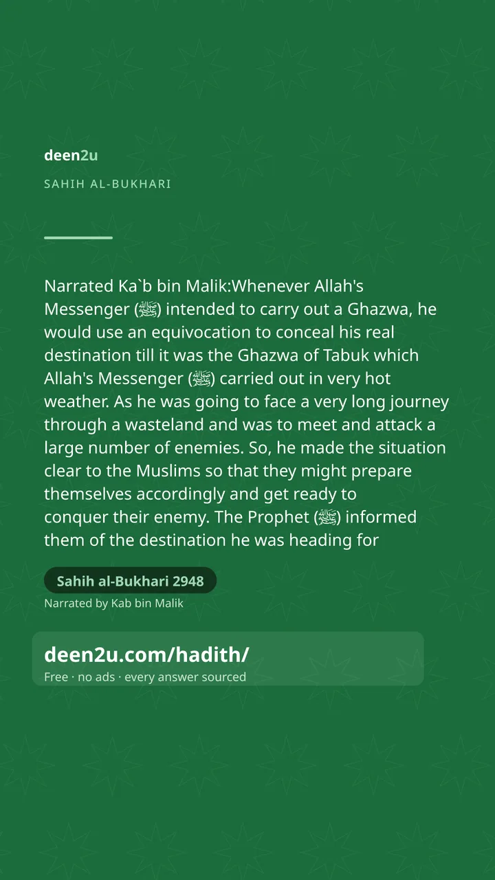 Sahih al-Bukhari 2948
