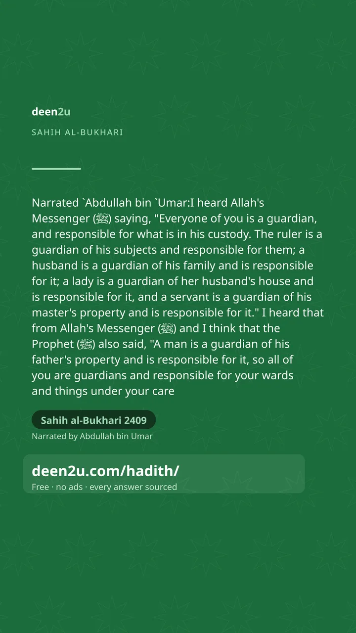 Sahih al-Bukhari 2409