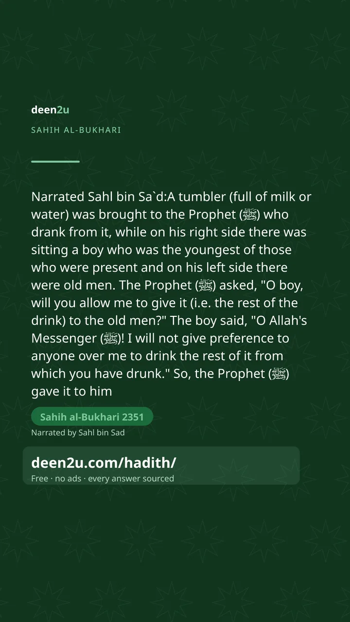 Sahih al-Bukhari 2351