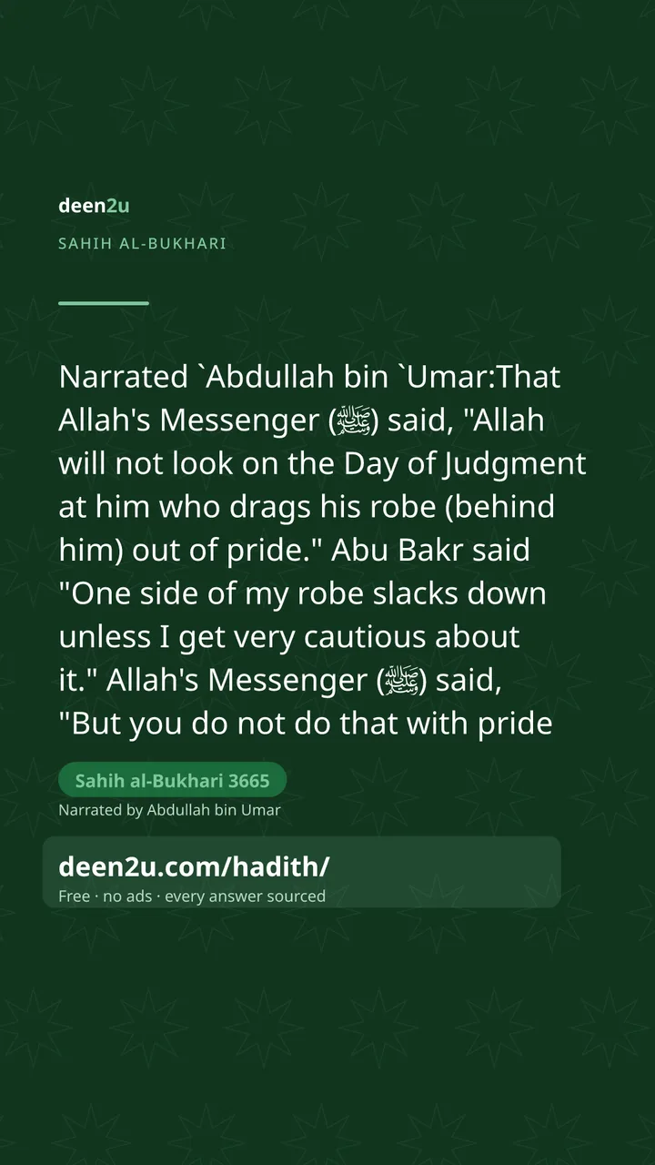 Sahih al-Bukhari 3665