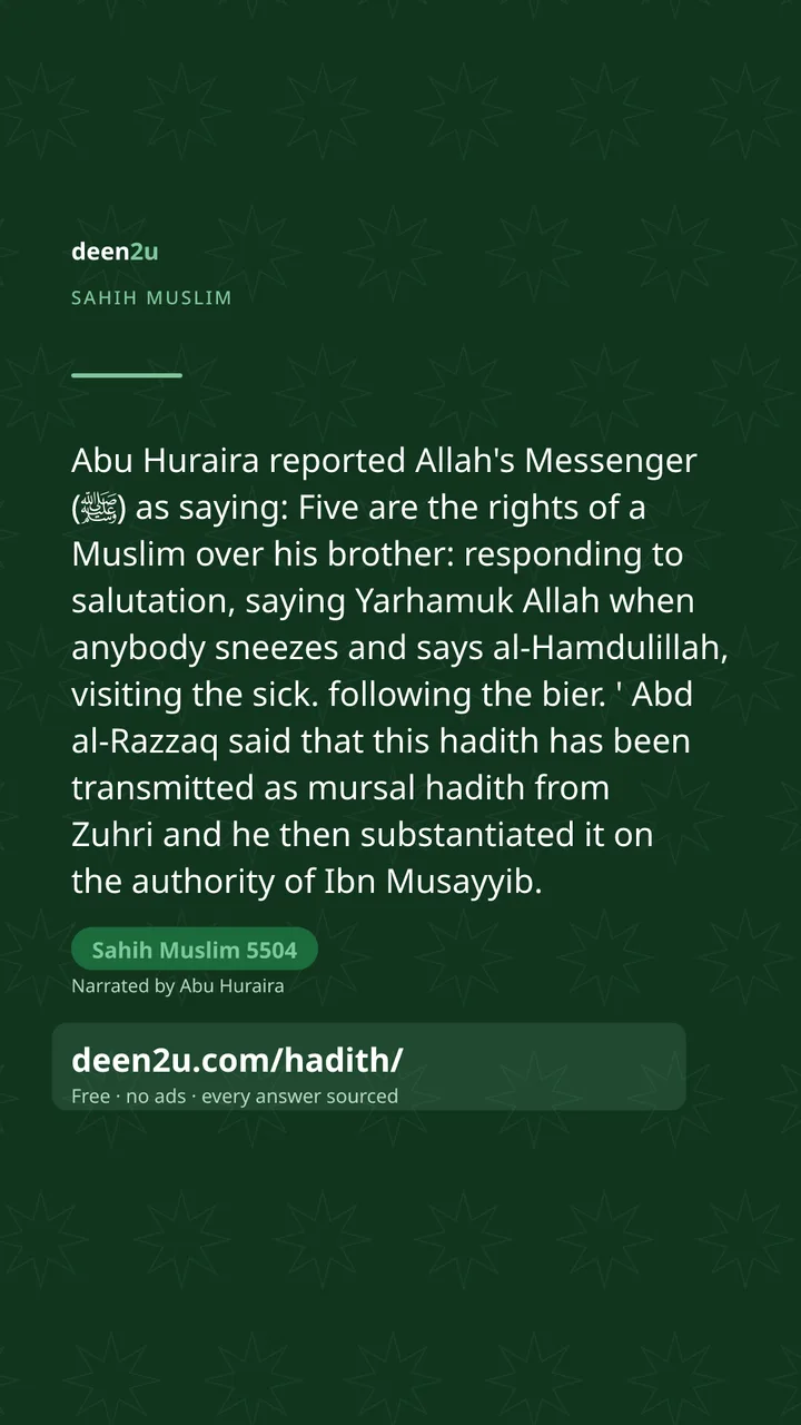 Sahih Muslim 5504