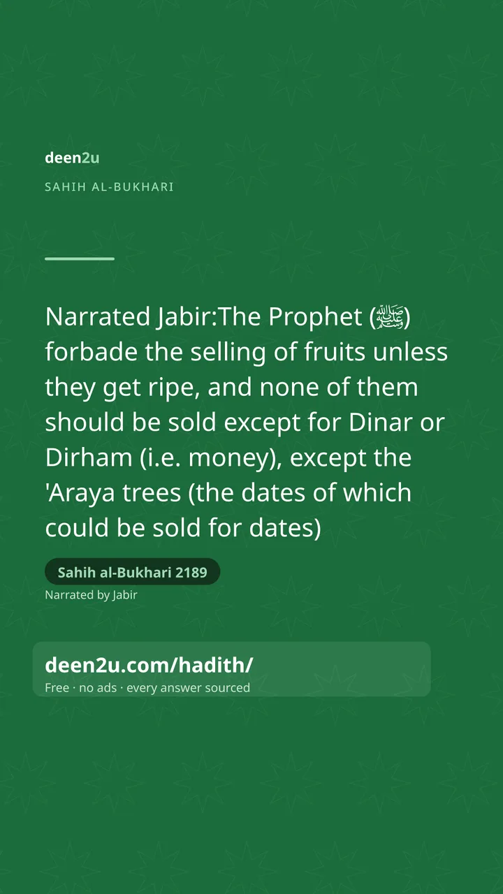 Sahih al-Bukhari 2189