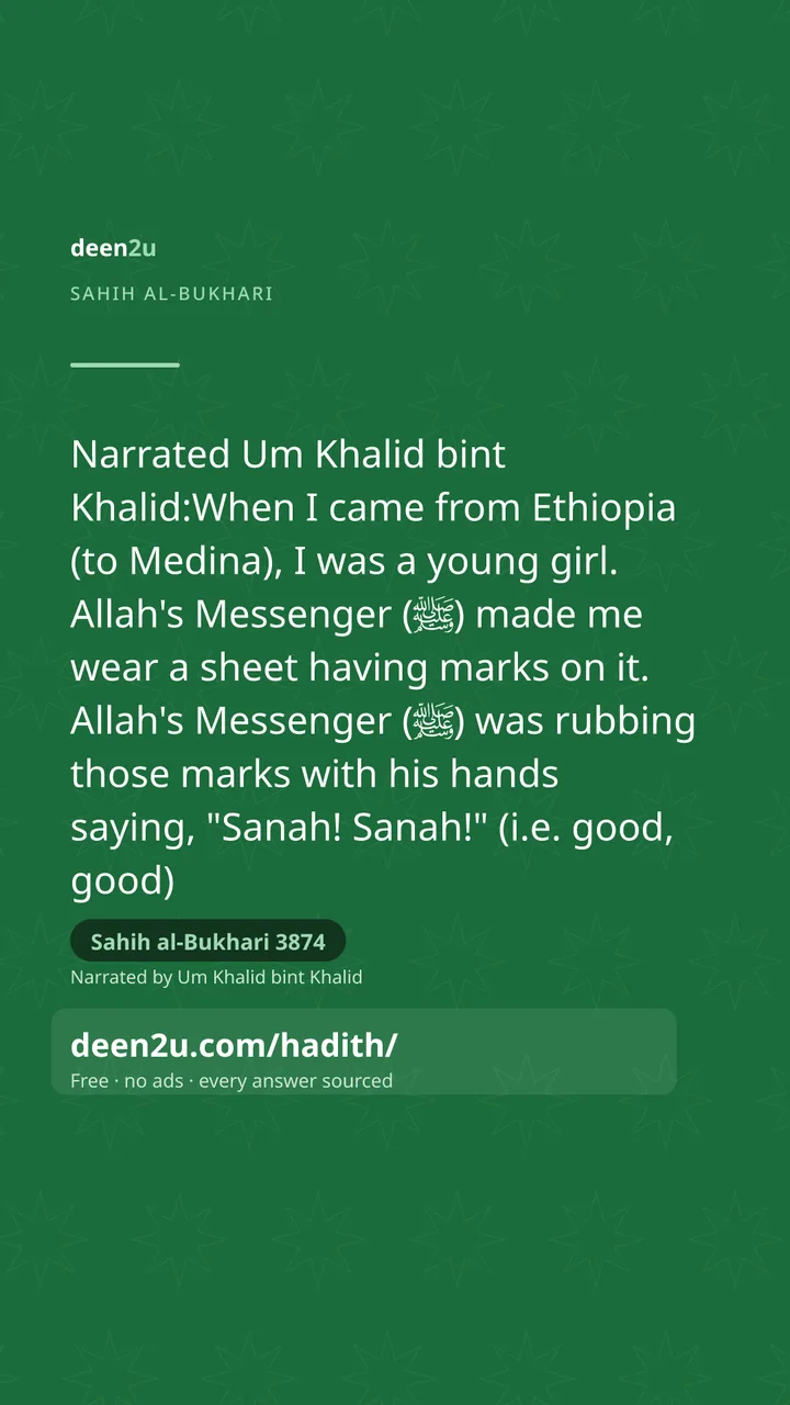 Sahih al-Bukhari 3874