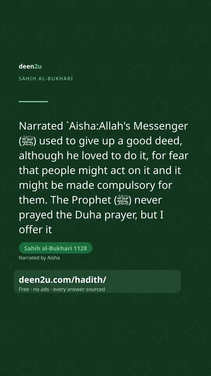Sahih al-Bukhari 1128