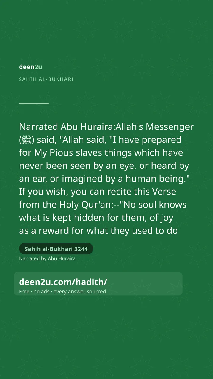 Sahih al-Bukhari 3244