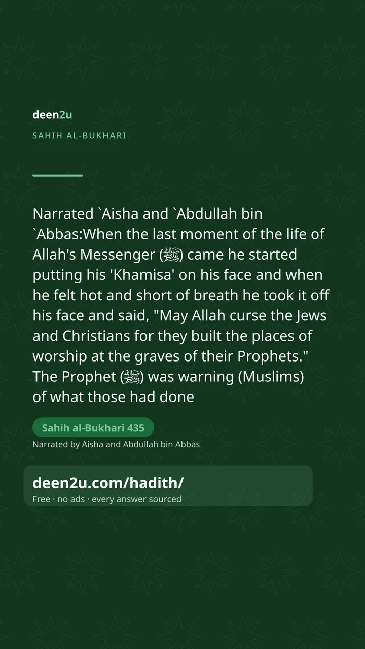 Sahih al-Bukhari 435