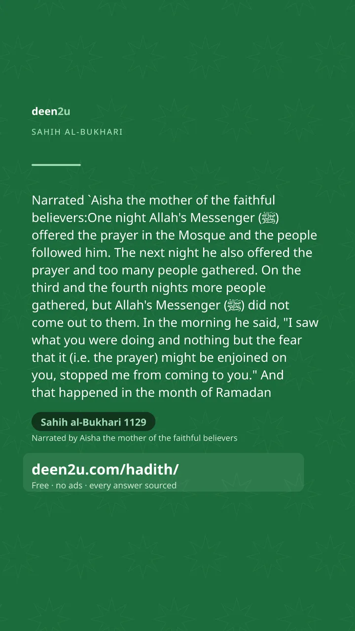 Sahih al-Bukhari 1129