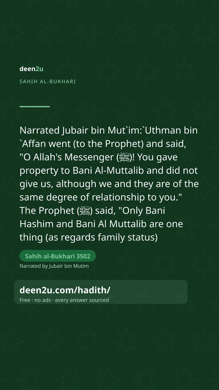 Sahih al-Bukhari 3502