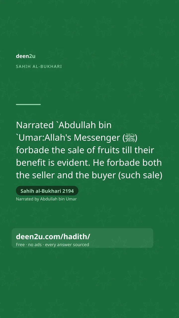 Sahih al-Bukhari 2194