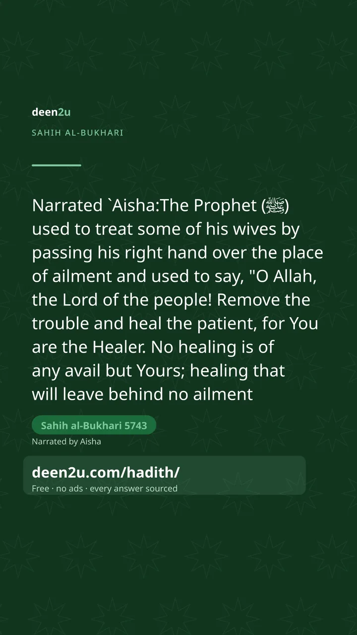 Sahih al-Bukhari 5743