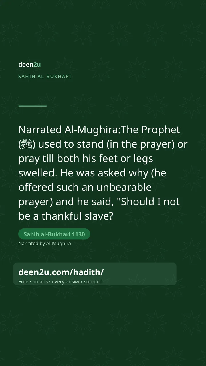 Sahih al-Bukhari 1130