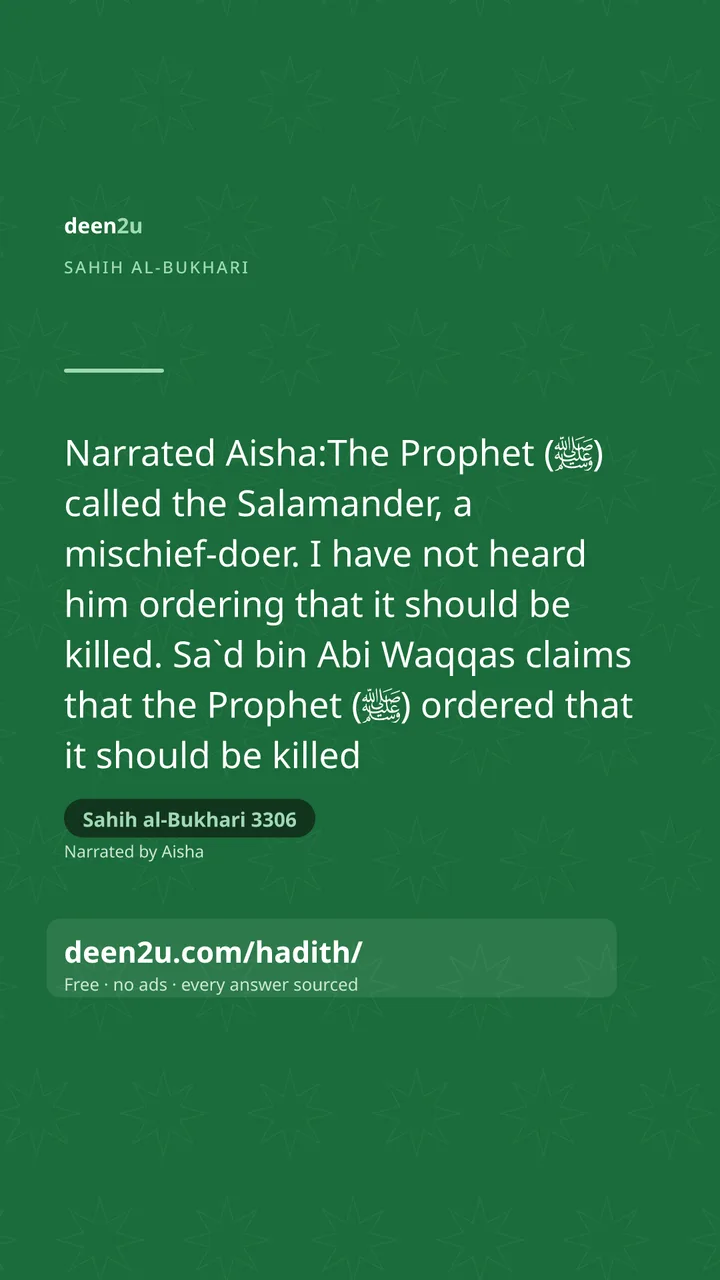 Sahih al-Bukhari 3306