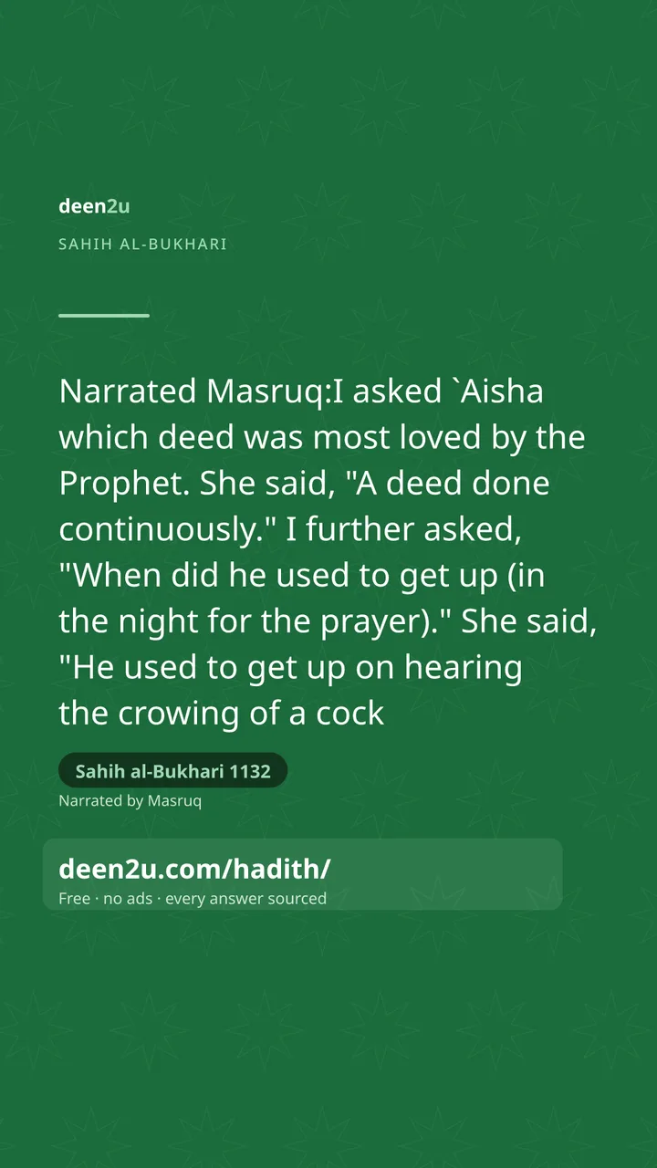 Sahih al-Bukhari 1132