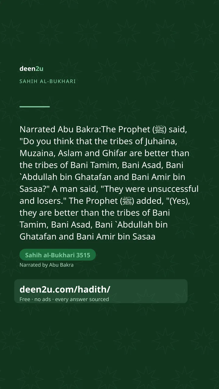 Sahih al-Bukhari 3515
