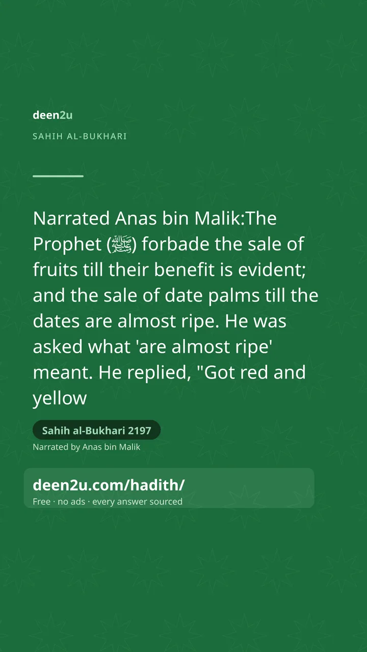 Sahih al-Bukhari 2197