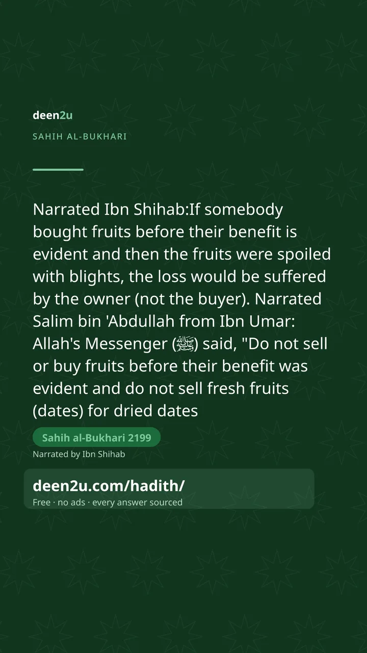 Sahih al-Bukhari 2199