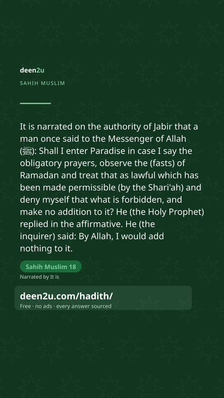 Sahih Muslim 18