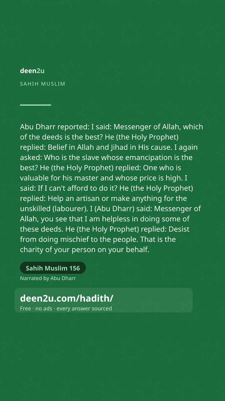 Sahih Muslim 156