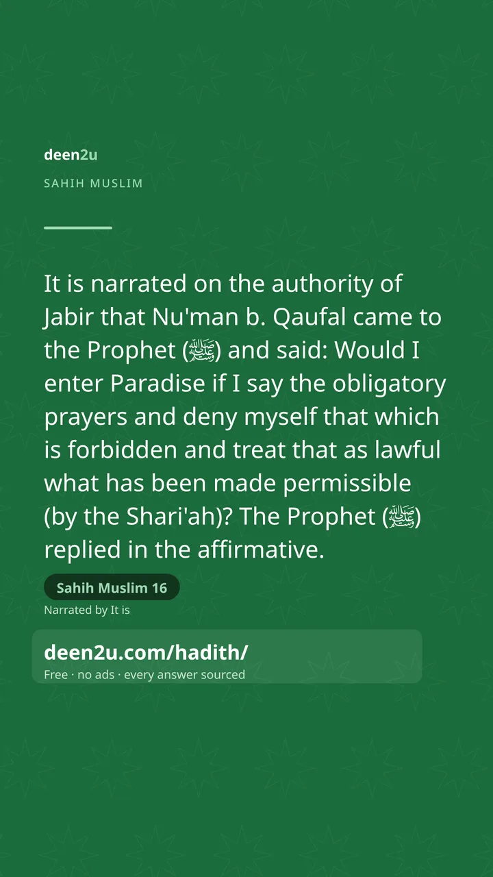 Sahih Muslim 16