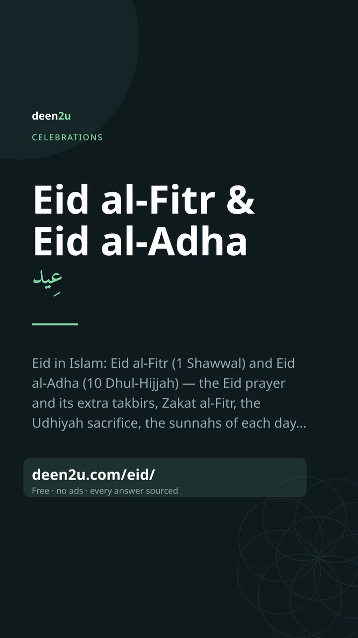 Shareable poster: Eid al-Fitr & Eid al-Adha