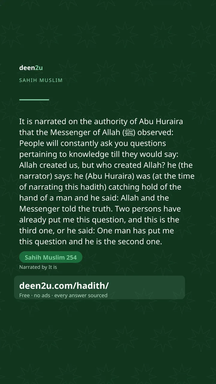 Sahih Muslim 254