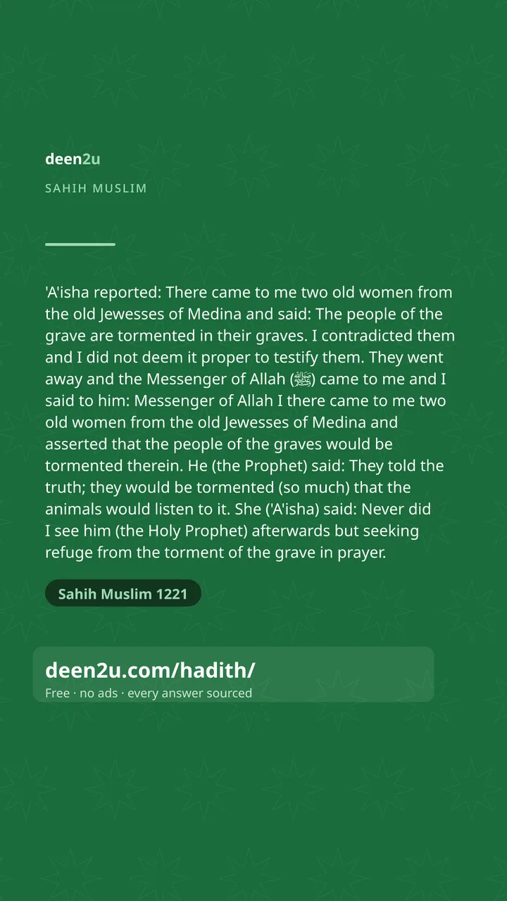 Sahih Muslim 1221