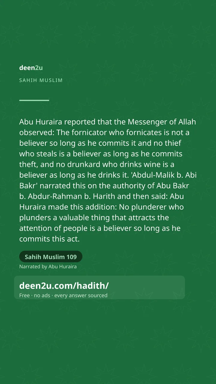 Sahih Muslim 109
