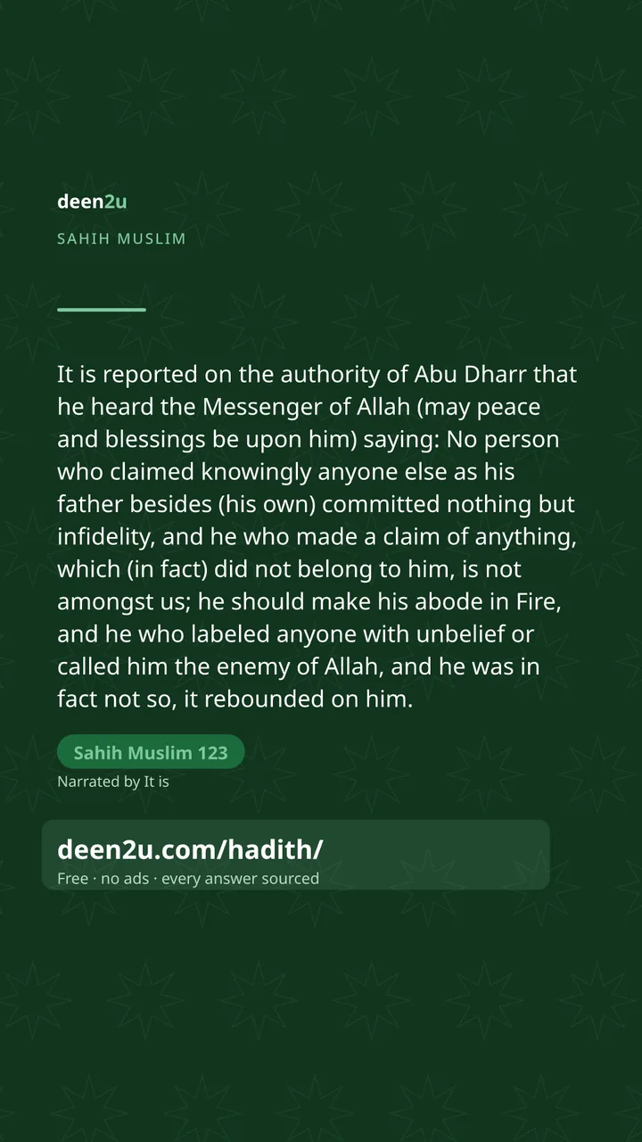 Sahih Muslim 123