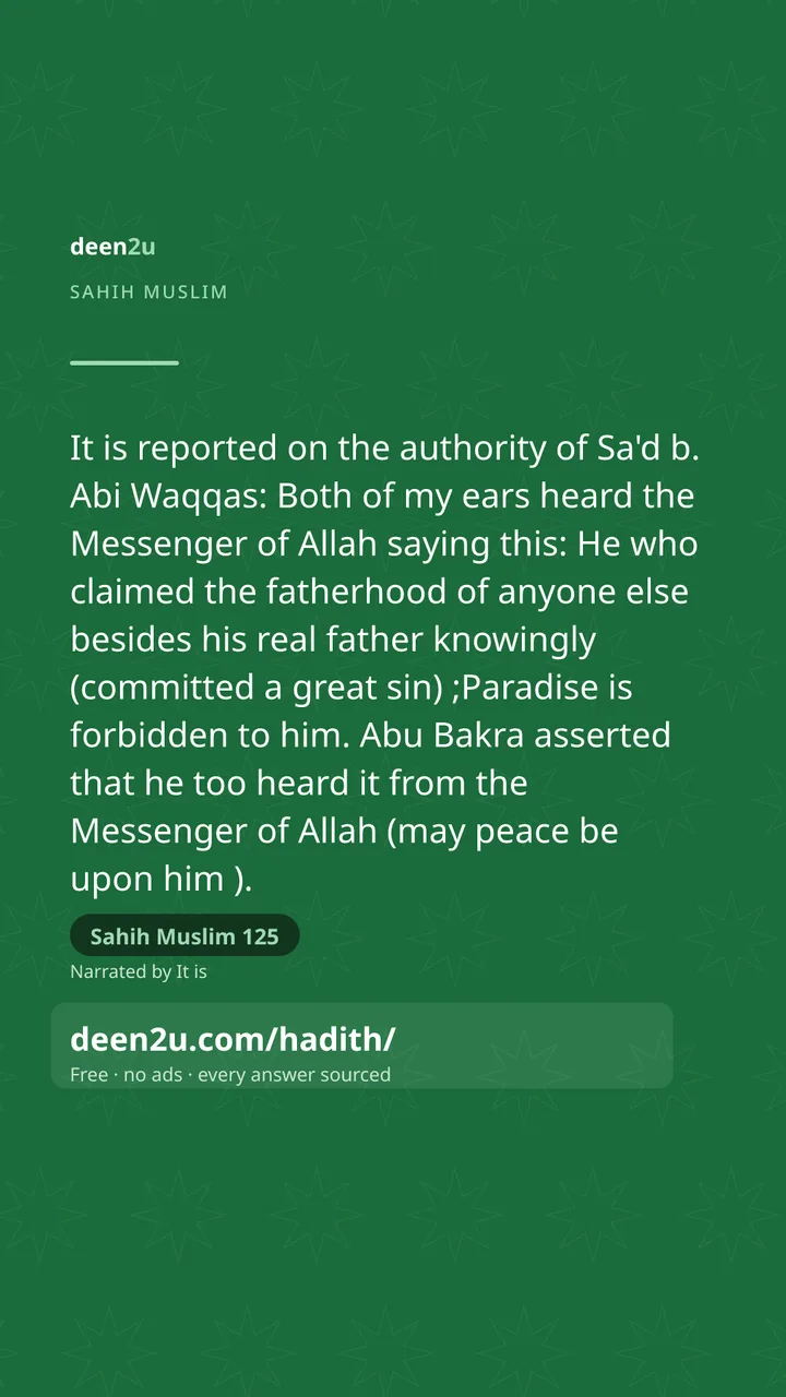 Sahih Muslim 125
