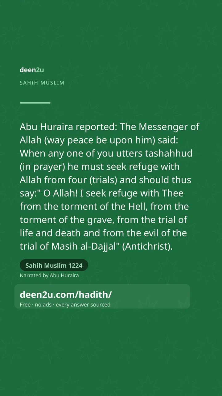 Sahih Muslim 1224