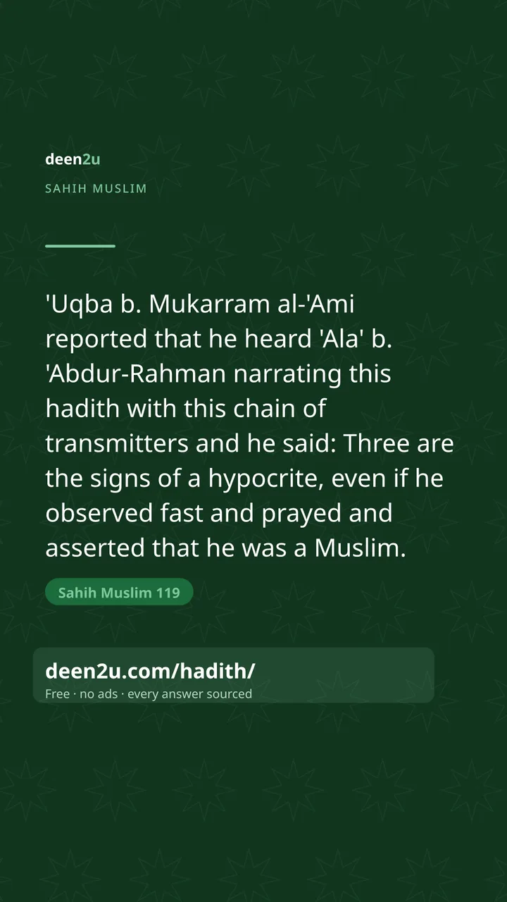 Sahih Muslim 119
