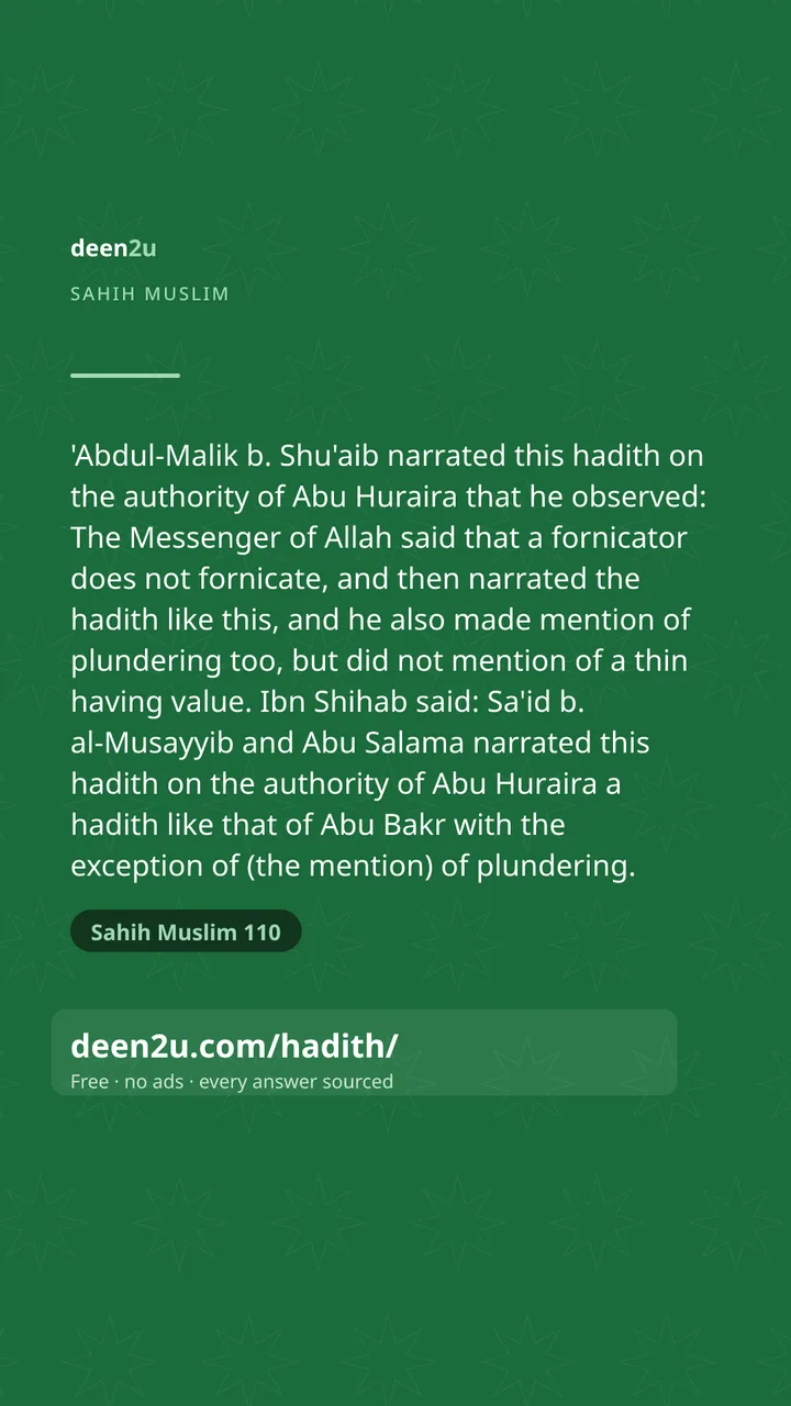 Sahih Muslim 110