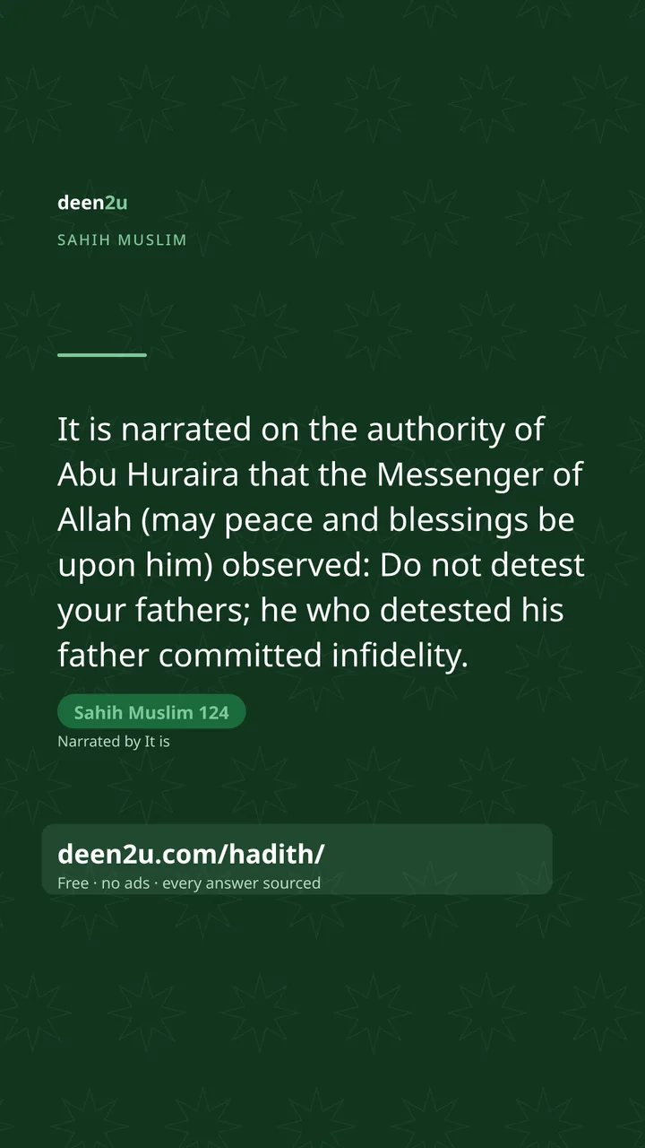 Sahih Muslim 124