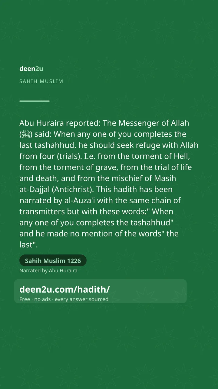Sahih Muslim 1226