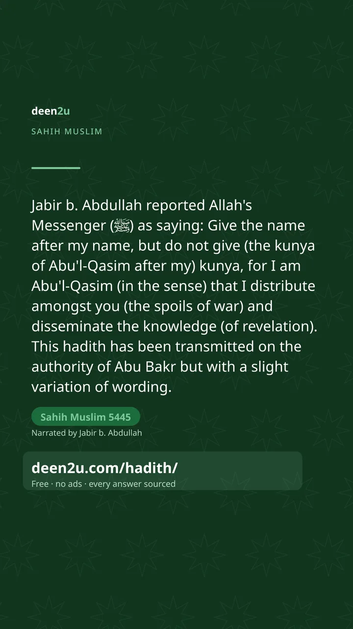 Sahih Muslim 5445