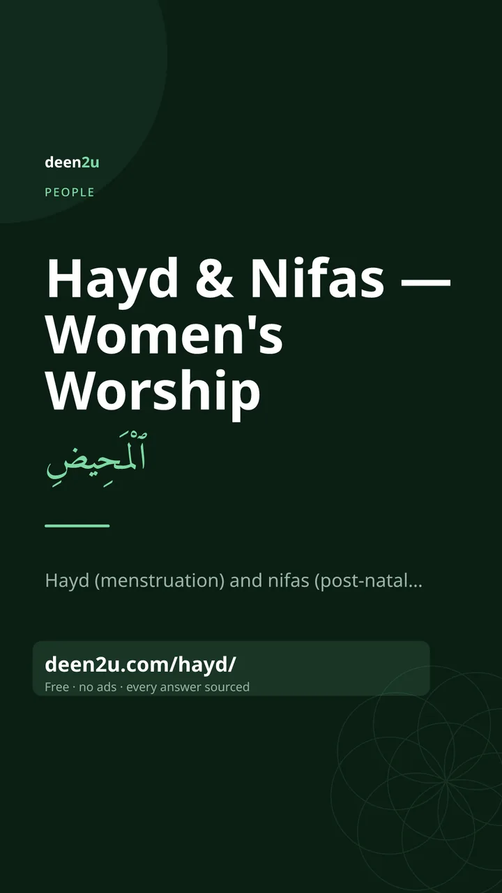 Shareable poster: Hayd & Nifas — Women's Worship