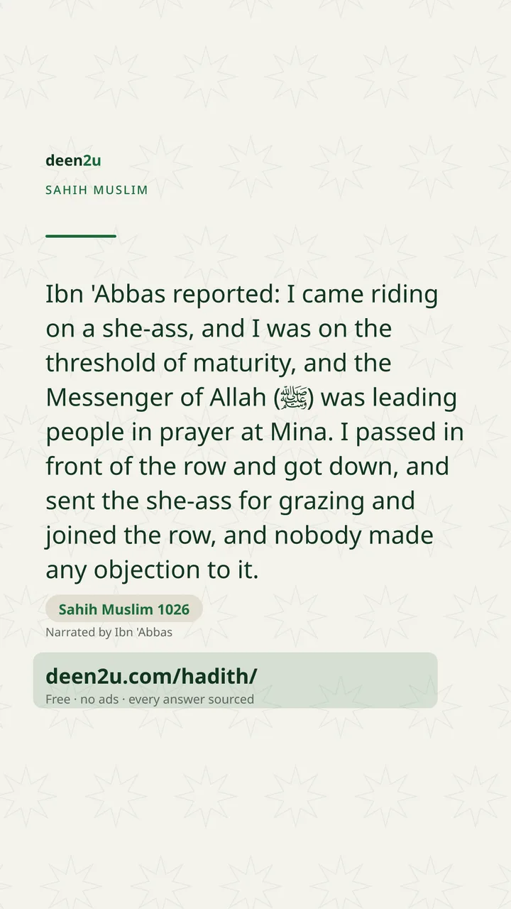 Sahih Muslim 1026